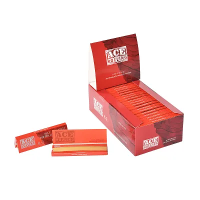 FSC Certified Hemp Cigarette Rolling Paper Eco-Friendly Premium Wood Pulp Slow Burn 100 Leaves per Booklet Smoking Paper