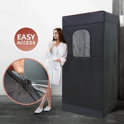 Hot Selling One Person Sit Down Sauna Tent Portable 3 Liters Herbal Steam Generator Sauna Room Interior