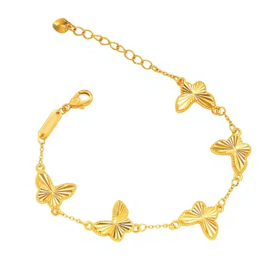 High-color-reproduction Laser Electroplated butterfly Bracelet Same Style Shops Dazzling Flash Jewelry Niche Exquisiteperfect