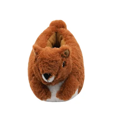 Women's Plush Home slippers Cartoon Plush Squirrel Cotton slippers Fashion Warm Plush Animal Slipper