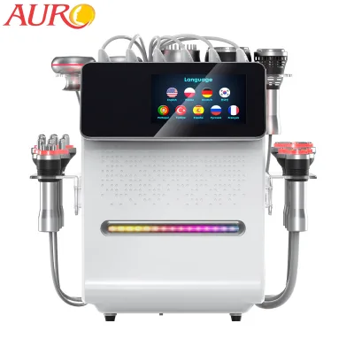 Auro 80K Lipocavitation Radiofrquence 11 in 1 Face Lifting Skin Tightening Body Contouring Meridian Massage Therapy Machine