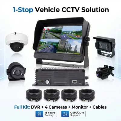 8CH 1080P Car Black Box with 4G GPS Wifi Optional for CMSV6 CMSV7 Fleet Management MDVR