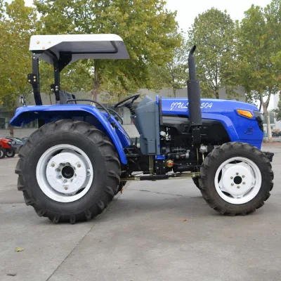 90hp 4WD Wheel Tractor Fiat Engine Fiat Transmission EPA 4 Farm Tractor with Front End Loader