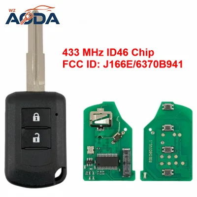 Smart Car Key ID46 Chip FCC ID: J166E/6370B941 433MHz for Mitsubishi Phantom Outlander Vehicle Key