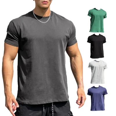 Sports Running Quick Dry Tshirt Polyester Breathable Mens Fitness Gym T-shirts