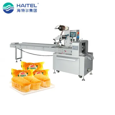 The Best Automatic Mini Cake Packaging Packing Machine for Bakery Production Line