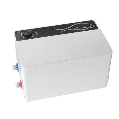 8L Electric Mini Tank Water Heater Electric Hot Water Heater with Upper Water Outlet for Kitchen White Black