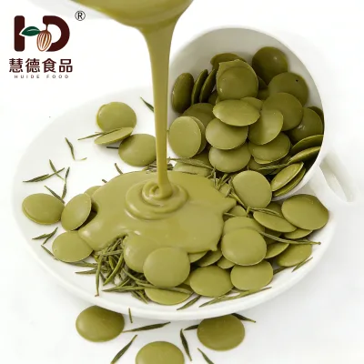 Natural Aroma Premium 58%Green Tea Chocolate Added Green Tea Powder 1kg/bag for Bulk Orders
