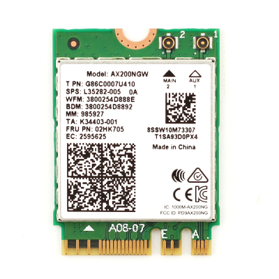 Dual Band Intel AX210 Wireless AX210NGW 2.4Gbps 802.11AX Wireless Wi-Fi 6 AX200 For Intel 8265NGW/9260AC M.2 NGFF Wlan WiFi Card