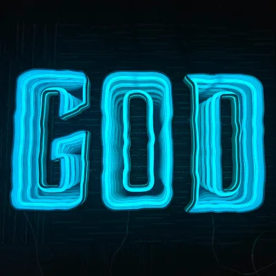 RGB Neon Illuminated Characters Infinite Abyss Mirror Light up Letters Used for Event Decoration and Store Display Decoration