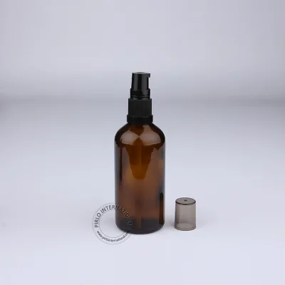 DIY Essential 100ml High Quality Amber Plastic Spray Bottle, 100cc Empty Brown PET Cosmetic Containers, 5pcs/lot Free Shipping