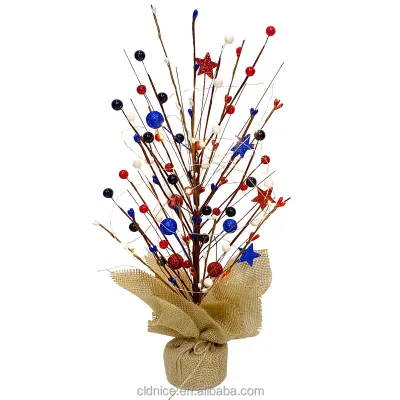Nice USA Festival Decor Memorial Day National Day Home Party Decoration Independence Day Artificial Tree