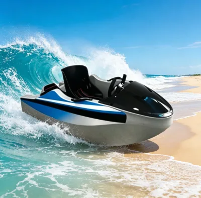BETETEK 15KW EPP Single Person Water Go Kart Boat 72V Lithium Battery Max Speed 40-50km/h Electric Mini Jet Boat for Lake Beach