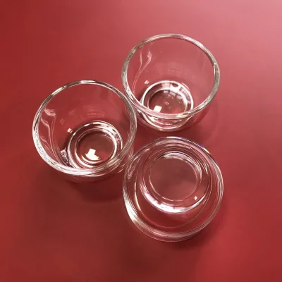 Customized clear Quartz Crucible Transparent Quartz Crucible Cylinder Quartz Crucible