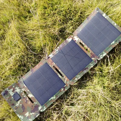 Flexible Foldable 15W Mobile Solar Panel Outdoor Battery