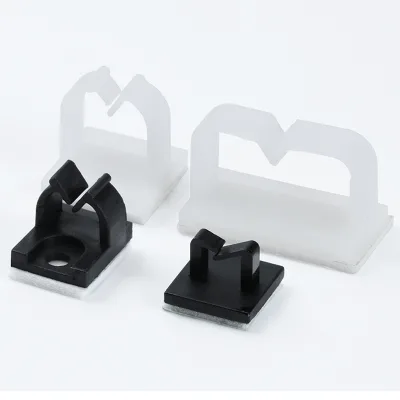 Plastic Cable Clips Fixer Fastener Plastic Nylon 66 Wire Mount Sadle Type Cable Clips Tie
