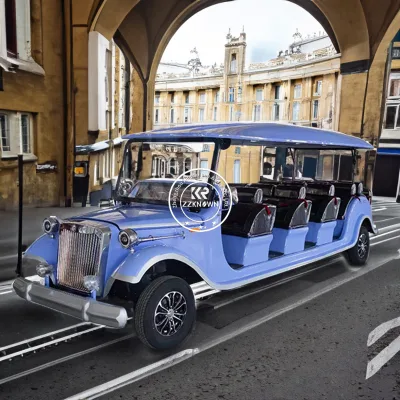 Factory Price Tourist Car 8 Seats 14 Seats Vintage Classical Sightseeing Bus Car for Sale