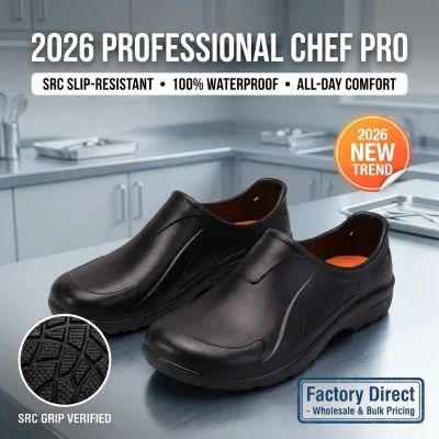 DIN Certified SRC Non Slip Medical Clogs Shock Absorption Nursing Work Shoes Waterproof Lab Footwear for Hospital Staff