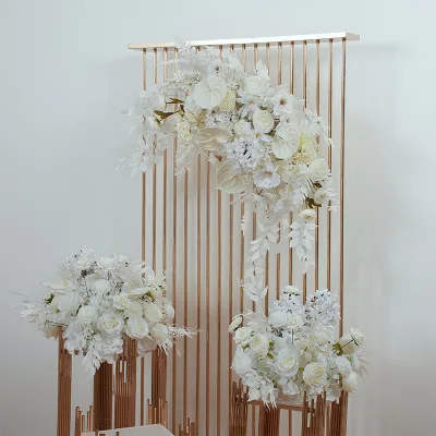 Electroplated Arch Geometry Lead Shelf Floral Set Wedding Decoration Window Layout Showroom Display Flowers