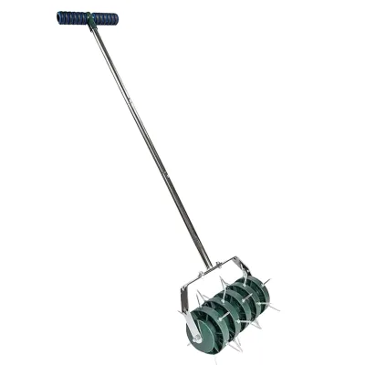 Winslow & Ross Hand Push Spike Rolling Lawn Aerator Lawn Maintenance Rotary Aeration for Garden Yard Patio