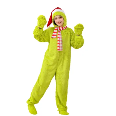 New Arrival Christmas Kids  Santa Claus Cosplay Costume Party Stage Performance Dress up Set