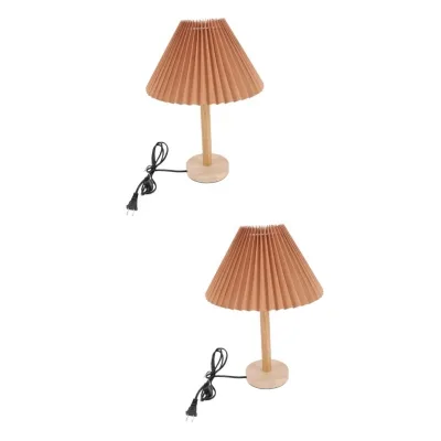 Nordic Creative Pleated Desk Lamp Bedroom Study Bedside Warm Modern Simple Lamps Lamp Decoration Room Study Light