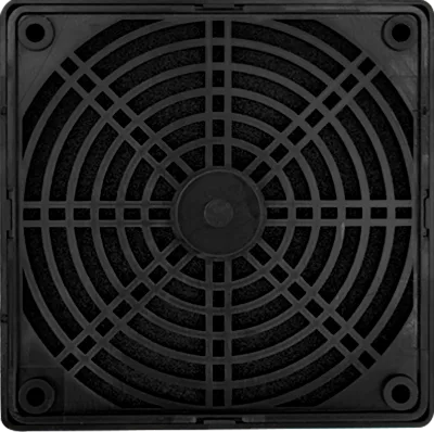 DM-120PT Three-in-one Plastic Shield 125*125*10 for Cabinet Fan with Filter
