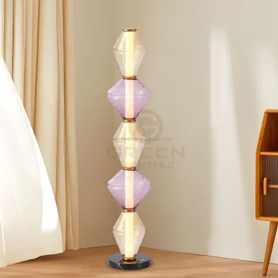 Contemporary Luxury LED Floor Lamp for Living Room Modern Design with E27 Base