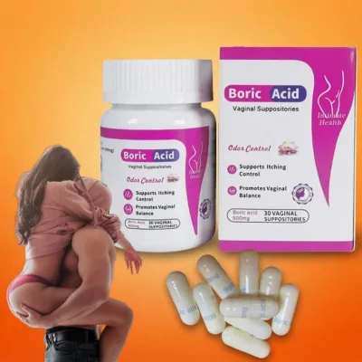 Boric Acid Capsules and Vaginal Suppositories for Female Hygiene Vaginal Care & Lubrication Enhance Marital Harmony