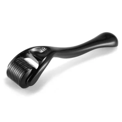 Hot Selling Derma Roller Facial Face Roller 540 Stainless Steel Dermaroller Black Face Beard Roller for Home Use 0.5mm