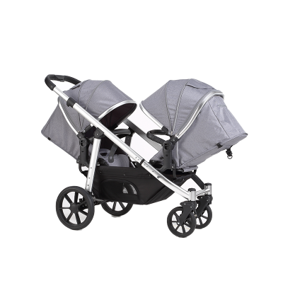 Luxury High Quality Twin Baby Stroller Aluminum Muti Positions Stroller With Car Seat Stroller