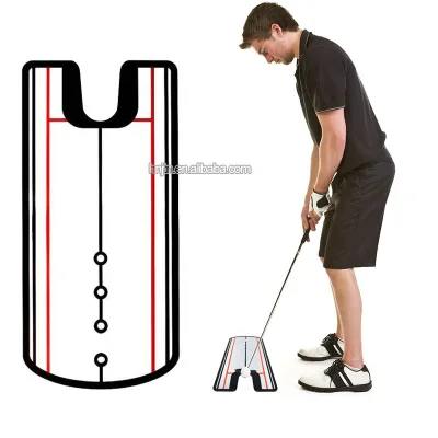 Hot Sale Acrylic Mirror Golf Training Aid Swing Golf Putter Practice Mirror