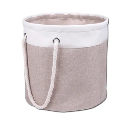 durable  joint linen laundry basket  hamper laundry storage wash bag with cotton rope handles