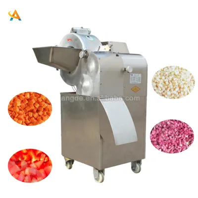Automatic Root vegetable fruit cutting dicer machine ginger potato slicer cutter machine