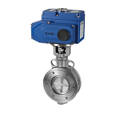 D973H-16C Electric Triple Eccentric Clamping butterfly Valve 100NM METAL SEALING Carbon Steel DN80~125