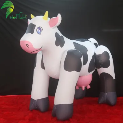 Lovely Inflatable Cow Toy Eco-friendly Plastic PVC Inflatable Animal Toy Cow