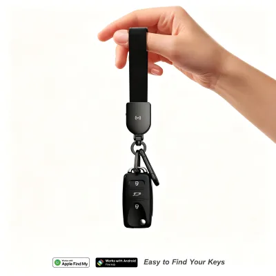 Trackable Keychain Apple and Google Find My Key Tracker with Type C Rechargeable Battery