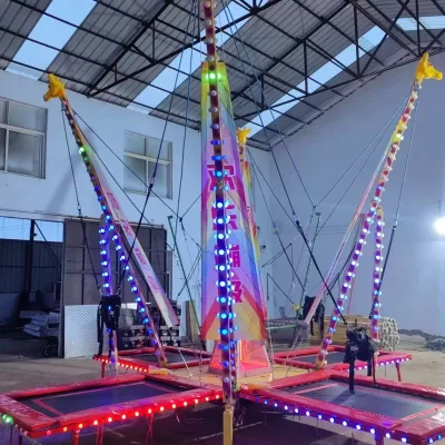 Adventure Playground Swing-Type Bungee Jumping Trampoline Public Amusement Park Bungee Attractions Equipment on Sale