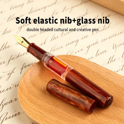 MAJOHN N15 Luxury Resin Fountain Pen Recommendation for Copperplate/Spencer Special Ultra Fine Soft Elastic Pen