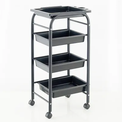 New Beauty Trolley Salon Cart Fashion Salon Trolley Barber Shop Rack Hairdressing Tool Cart Rolling Storage