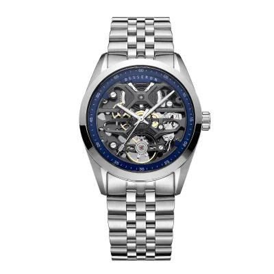 Luxury Mechanical Auto Watch Men Stainless Steel Case Sapphire Crystal Analog 5ATM Water Resistant Business Casual Fashion Style