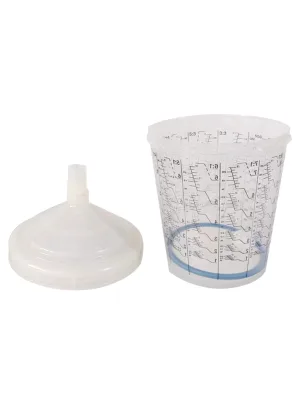 600ML Suitable for SATA Disposable Plastic Upper Pot Free Wash Spray Gun for Car Paint OEM Customizable Accessories