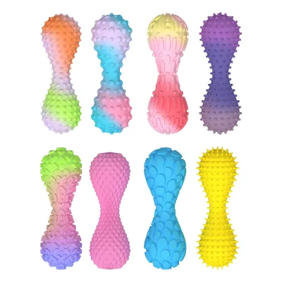 Sensory Dumbbell Finger Training Fidget Toys Adults Textured Stone Calming Anxiety Relief Stress Toy Autism