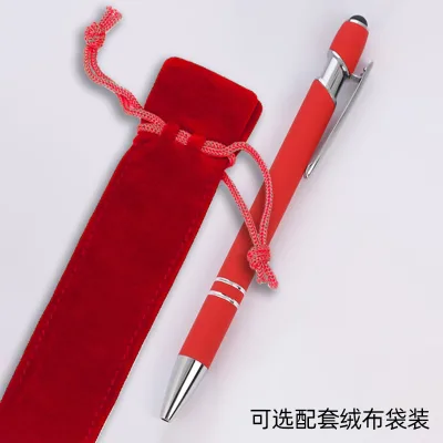 Promotional Custom Ballpoint Pens Novelty Touch Metal Aluminium Logo Printed Ball Pens Advertising Ballpen