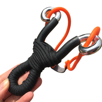 US Hot Selling Stainless Steel Slingshot Aim Points Rubber Bands Hunting Outdoor Catapult Slingshot for Adult