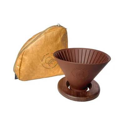 Modern Design Coffee Dripper Set Food Grade Silicone Slow Brewing Accessories with Glass Ceramic Wood Metal Outdoor Kitchen Use