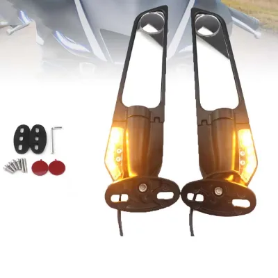 Motorcycle Accessories Wind Wing Rearview Mirror Large Mirror Panel Fit Kawasaki Yamaha Wind Knife Modified Rearview Mirror