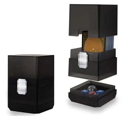 MTGed Custom Trading Card Deck Storage Case 100+ Deck Card Box with Dice Storage Plastic & Acrylic Card Holders Bag