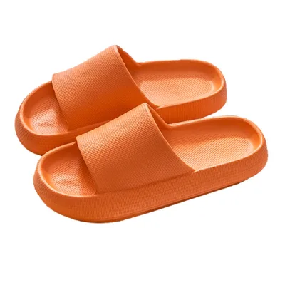 Women Men Summer Autumn High-top EVA Slippers Waterproof Wear-resistant Non-slip Thick Sole Fashion Slippers for Bathroom