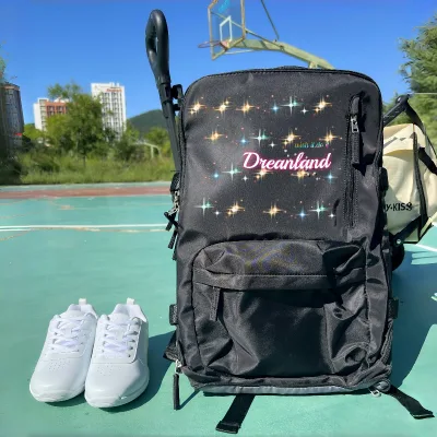 Wholesale Custom Cheerleading Dance Bag Sparkle Cheer Backpack With Rhinestones Logo Sparkle Pro Cheerleading Backpack Glittery
